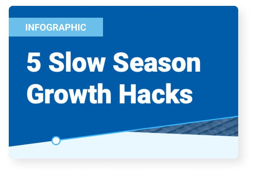 5 Slow Season Roofing Hacks Infographic