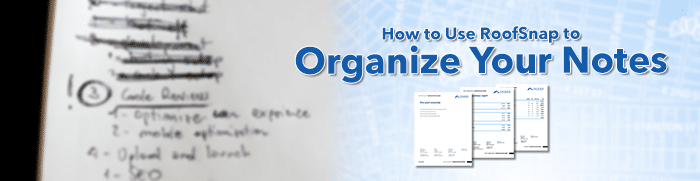Organize Your Notes Header
