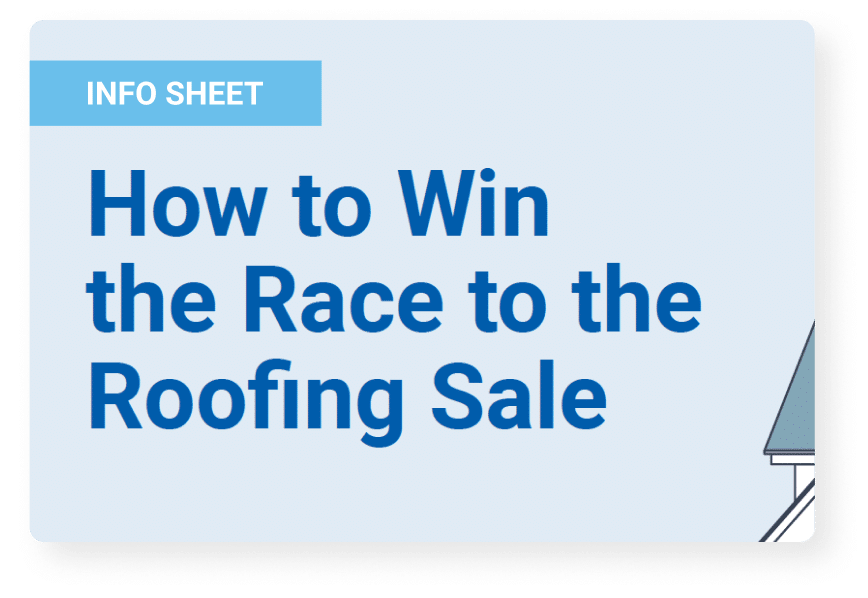 How to win the race to the roofing sale info sheet
