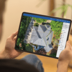 software subscription that shows an aerial view of a roof from roof snap