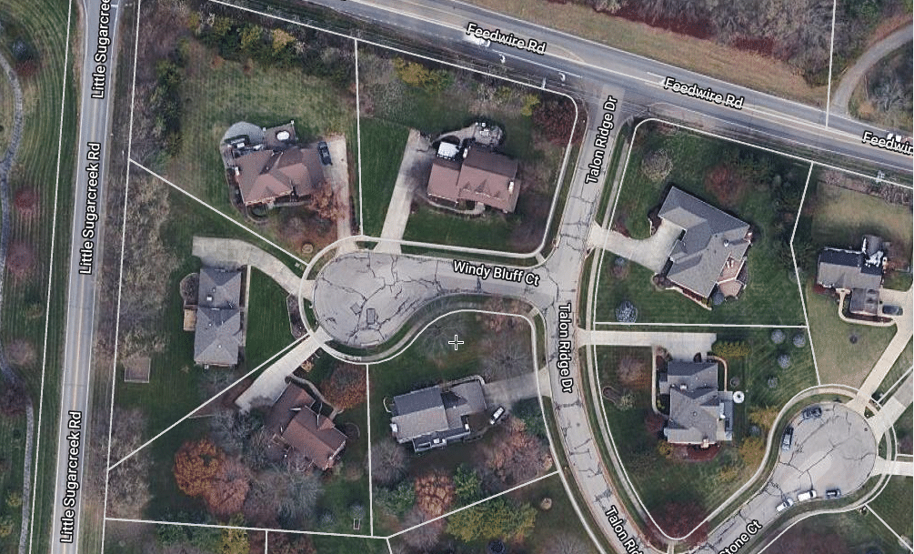 RoofSnap's web app now has property lines overlaid on address verification imagery.