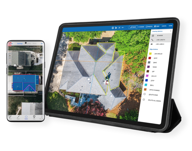 RoofSnap Software in Phone and Tablet